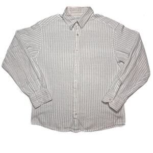 Concepts by Claiborne Button Up Shirt Geometric Multicolor Long Sleeve Men's L